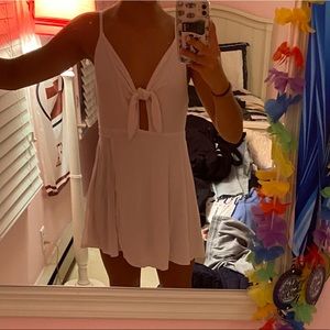 white Urban Outfitters romper